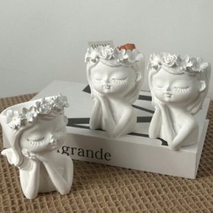 Girl Angel Flower Pot