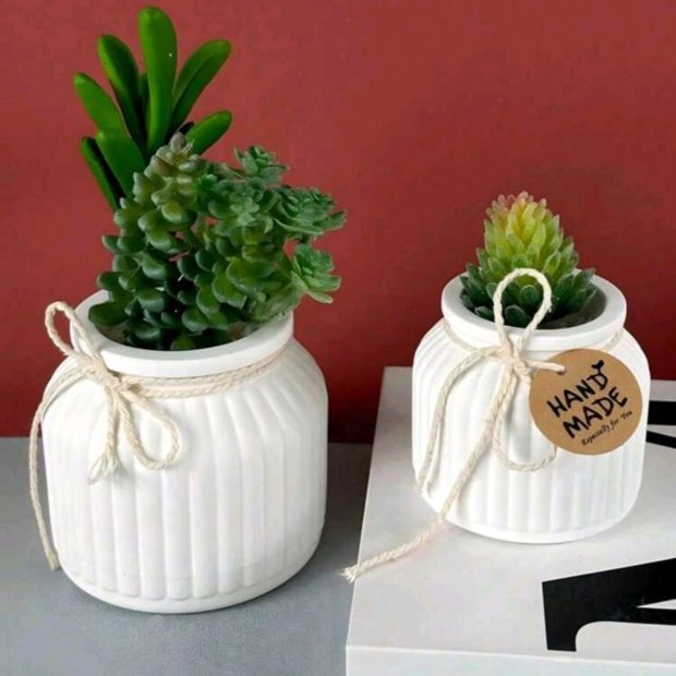 Plaster Planter 2
